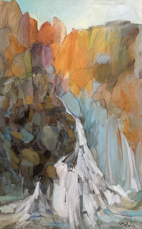 Sun-drenched Canyon by artist Sue Sakahara